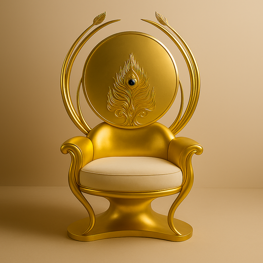 Divya Lok Mandala Throne – Celestial Chakra Throne Inspired by Hindu Divine Realms