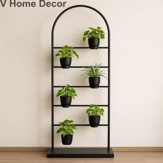 Aangan Arc Planter Stand – Modern Iron Frame for Indoor Green Styling (6ft)