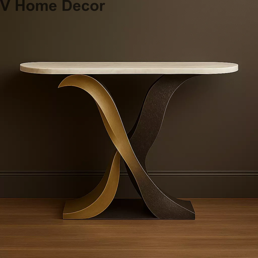 SANGAM Flow Console Table – Where Riverforms Meet Art