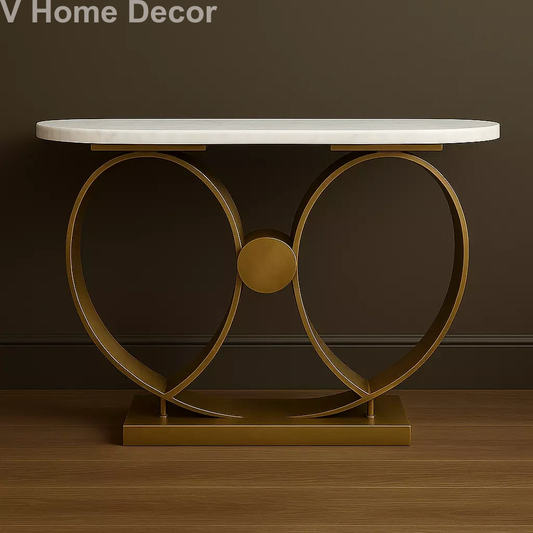 AURORA Halo Console Table – Sculptural Luxury in Orbit Design