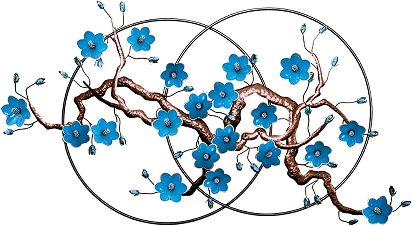 Radiant blue Floral Wall Art