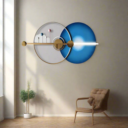 Blue Bamboo Wall Decor 48*3*27