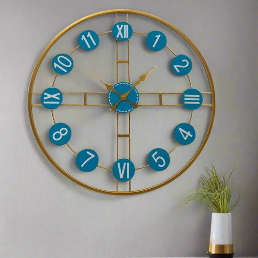 Blue Roman Clock 30*30