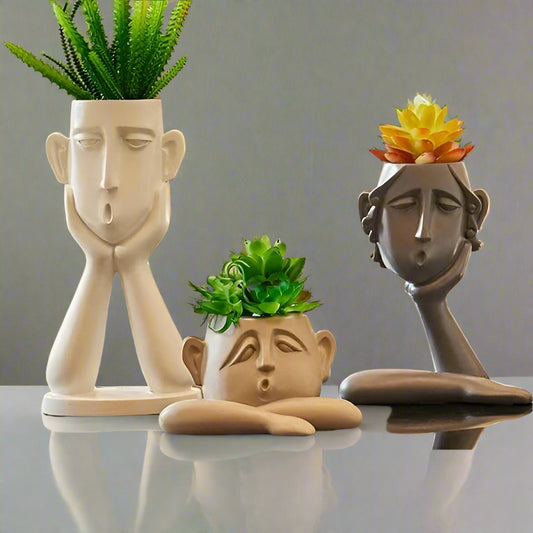 Polyresin Face Planter 14*11*7