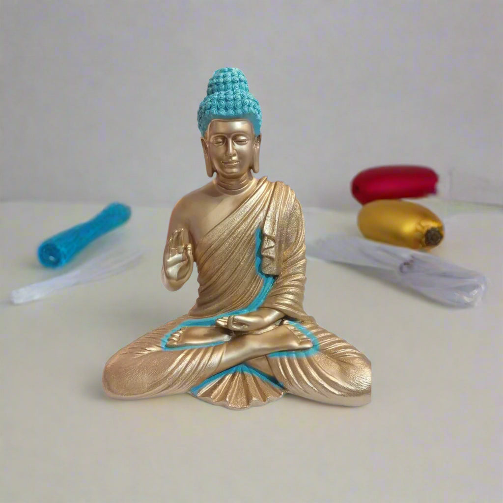 Antiq color Polyresin Buddha Statue 14*8