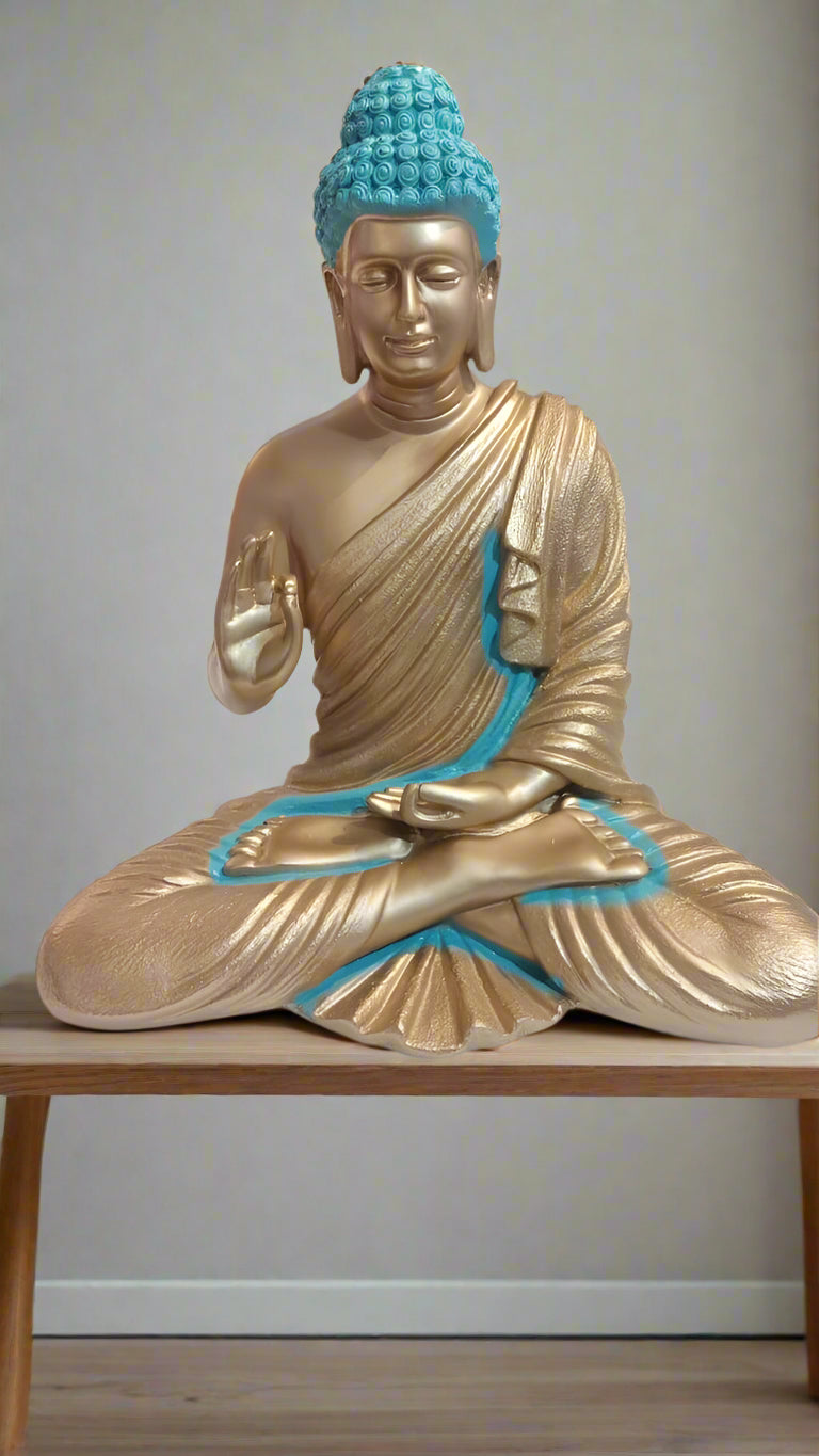 Antiq color Polyresin Buddha Statue 14*8