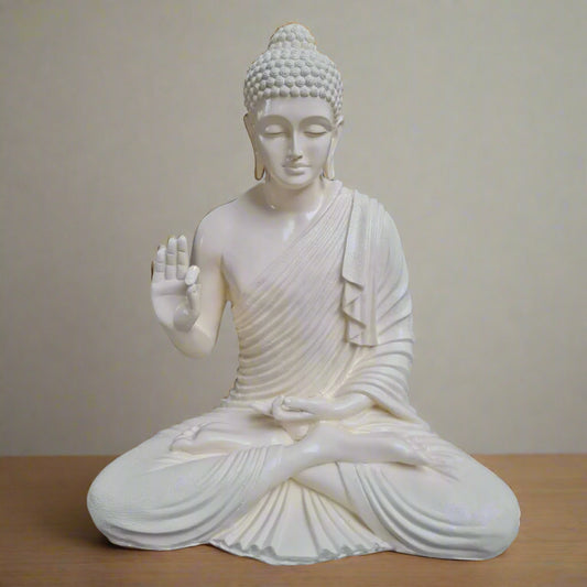 Fiber Cream Buddha idol 35*28*18