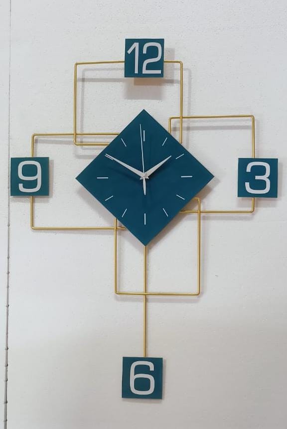 Blue Dial Diamond Clock 23*30*11