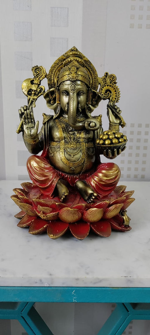 Lotus Laddu Ganesh 12*8*8