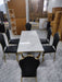 Dining Table With 6 Black Chairs 30*30*72