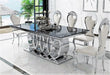 Stainless Steel Dining Table With 6 Chairs