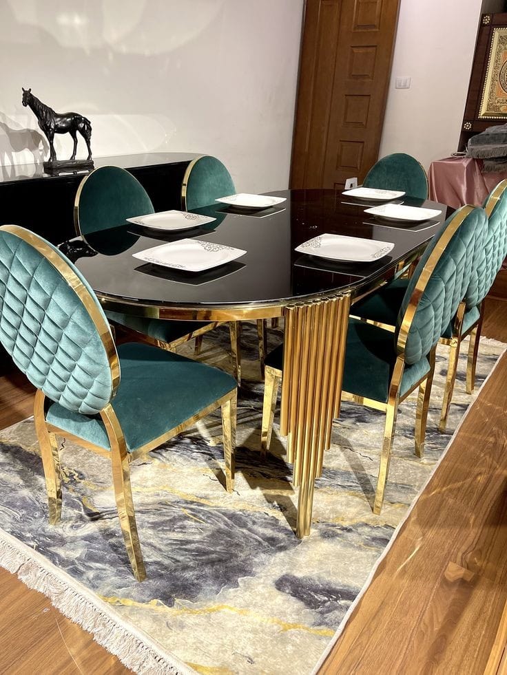 Dining Table With 6 Chairs 72*30*36