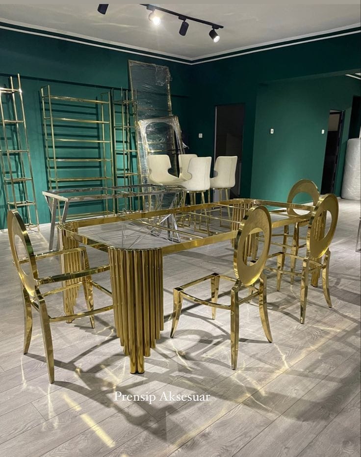 Dining Table With 6 Chairs 72*30*36