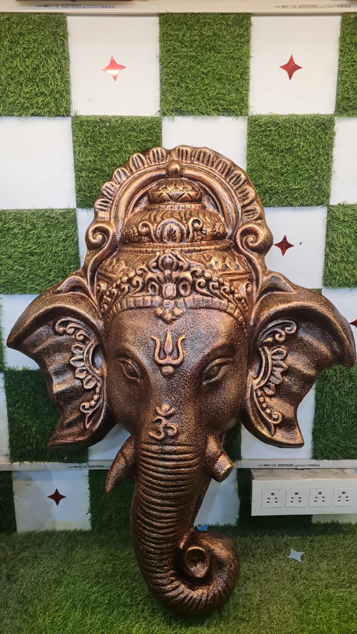 Fiber Ganesha Head Wall Decor 2*3