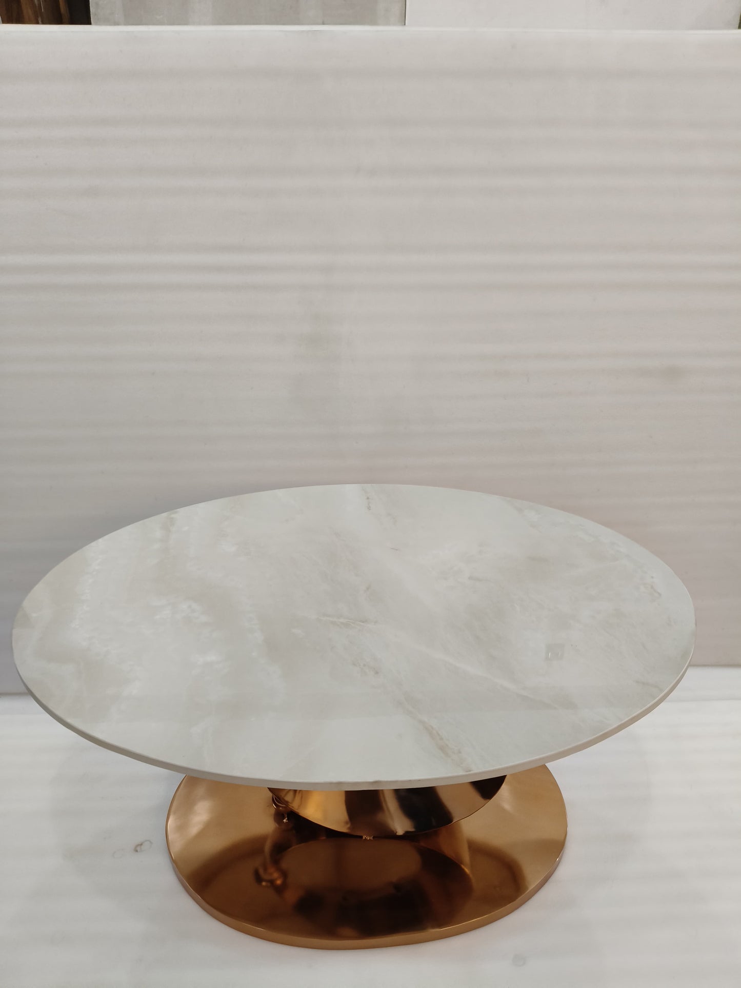 Golden moon oval Centre Table