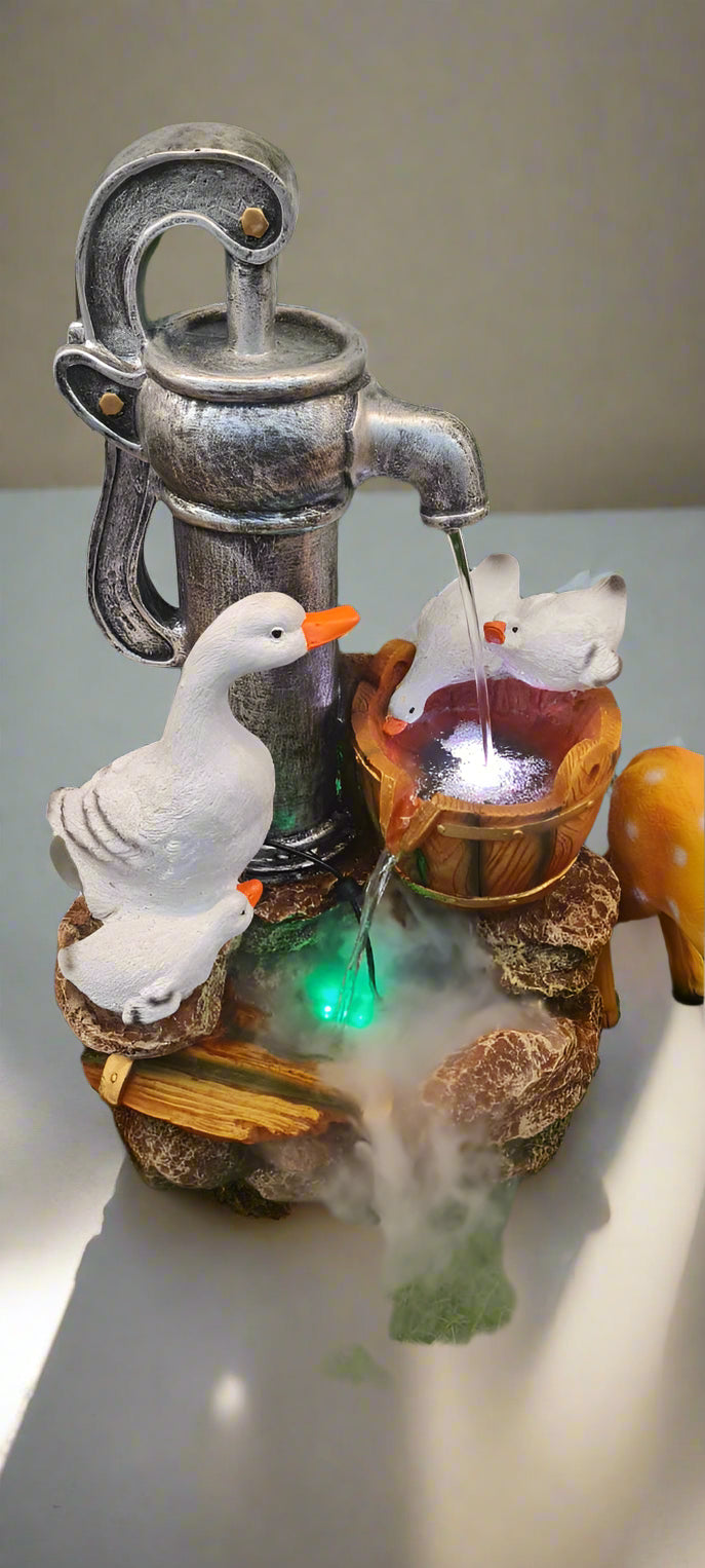 Fibre Duck Fountain 22*14*14