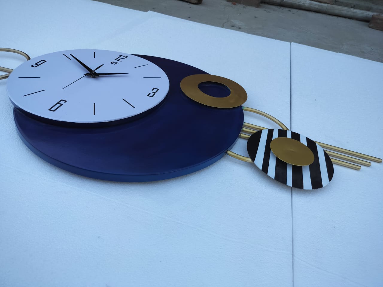 Blue Wall Clock 48*20*3