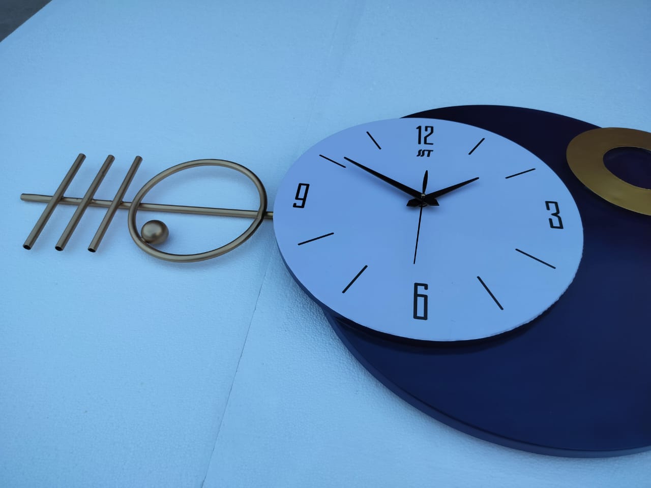 Blue Wall Clock 48*20*3