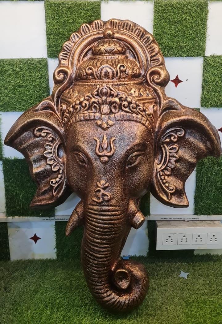 Fiber Ganesha Head Wall Decor 2*3