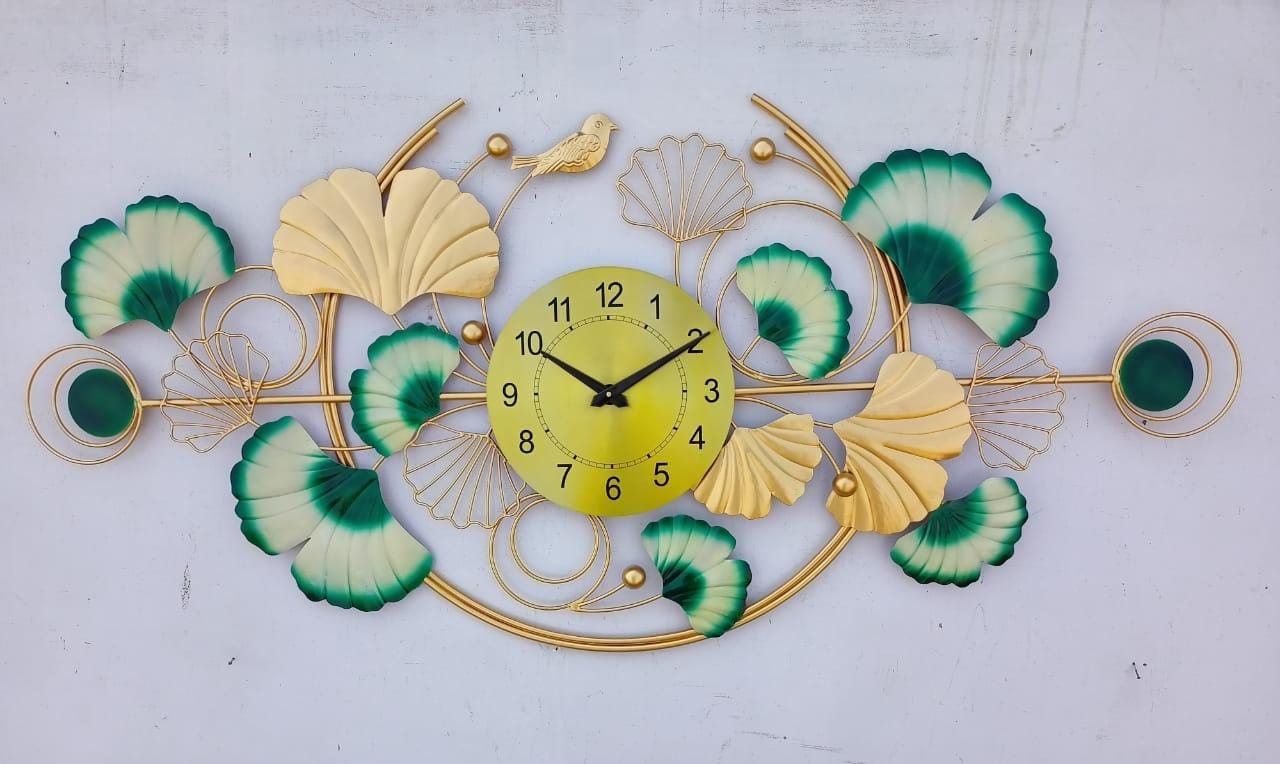 Golden Ginkgo Clock 48*2*22