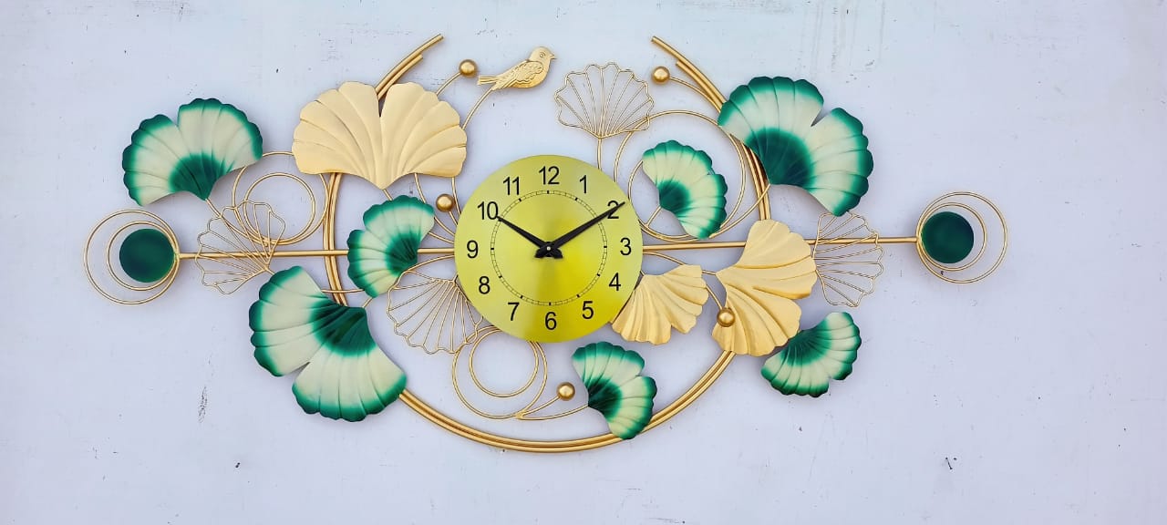 Golden Ginkgo Clock 48*2*22