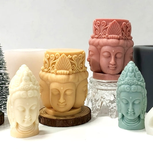 Guanyin Buddha Food Grade Silicone Mold Clay Dropping Glue-V Home Decor