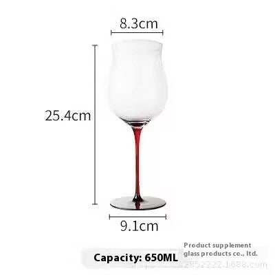 Jingxiang Red Wine Cup Home Crystal Glass Hump Goblet European Style Good-looking Burgundy Wine Glass