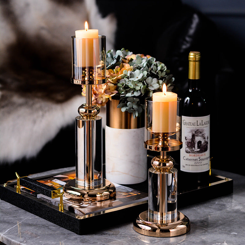🎁 Crystal Candle Holder Candlelight Dinner Decoration (100% off)