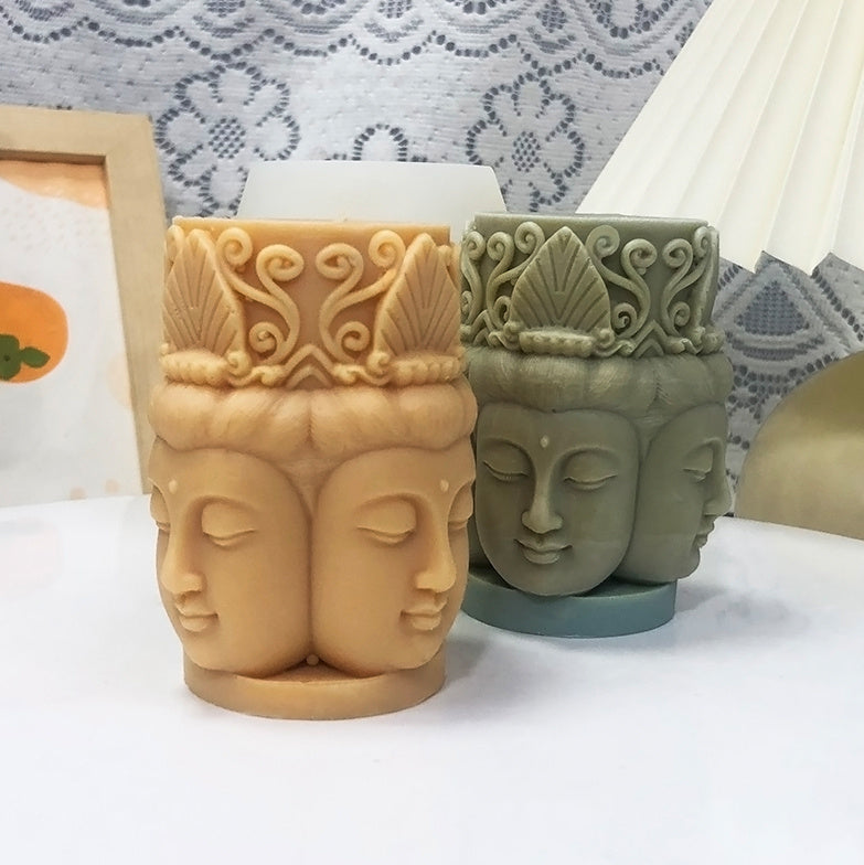 Guanyin Buddha Food Grade Silicone Mold Clay Dropping Glue-V Home Decor