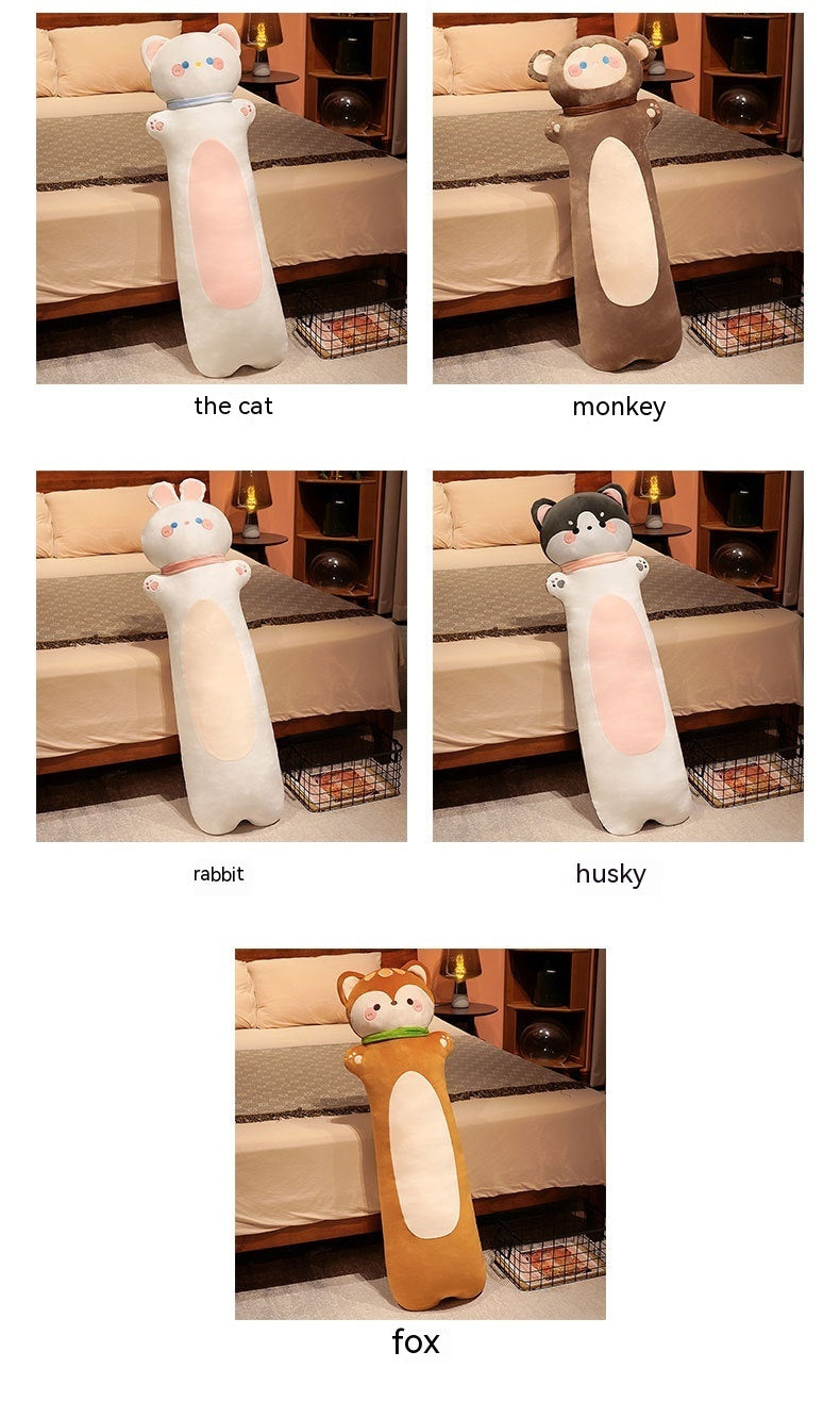 Polyester Fiber Cartoon Animal Strip Sleeping Pillow