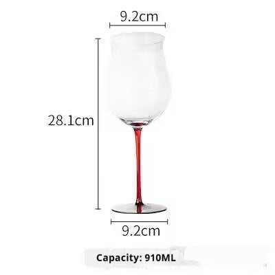 Jingxiang Red Wine Cup Home Crystal Glass Hump Goblet European Style Good-looking Burgundy Wine Glass