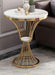 Stainless Steel Glasss Shape Side Table 16*16*24