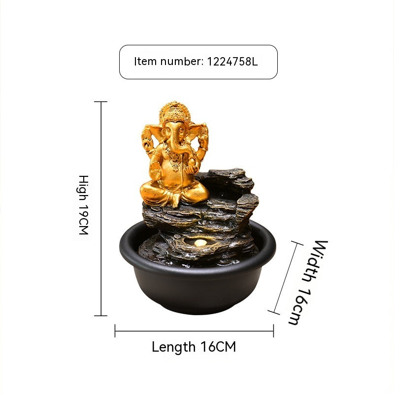 🎁 Small Desktop Buddha Statue Make A Fortune As Endless As Flowing Water Ornaments (100% off)