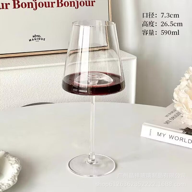 Jingxiang Red Wine Cup Home Crystal Glass Hump Goblet European Style Good-looking Burgundy Wine Glass