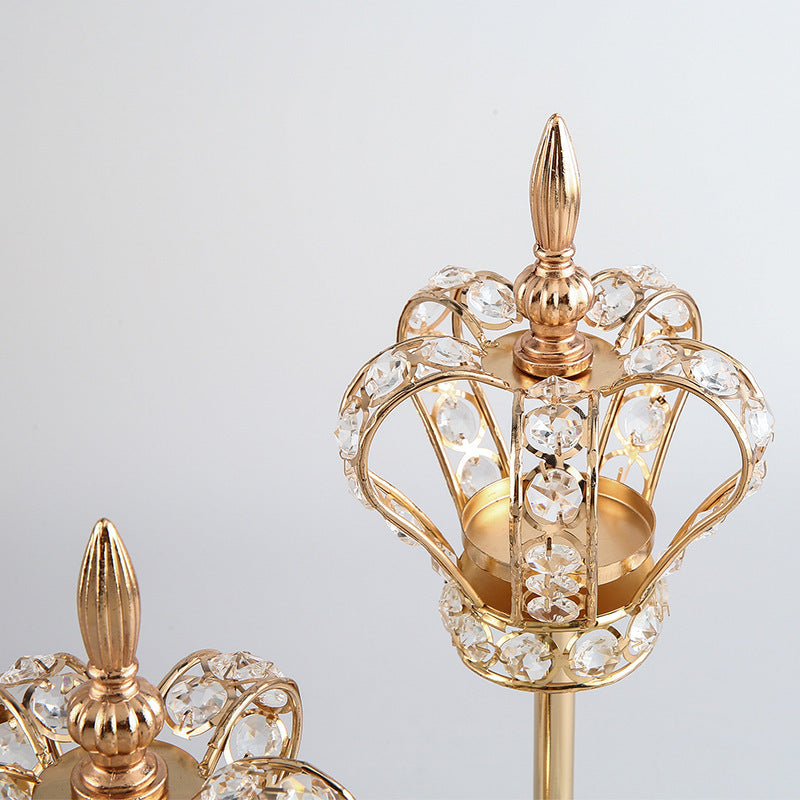 European Style Crown Candle Holder Decoration Home
