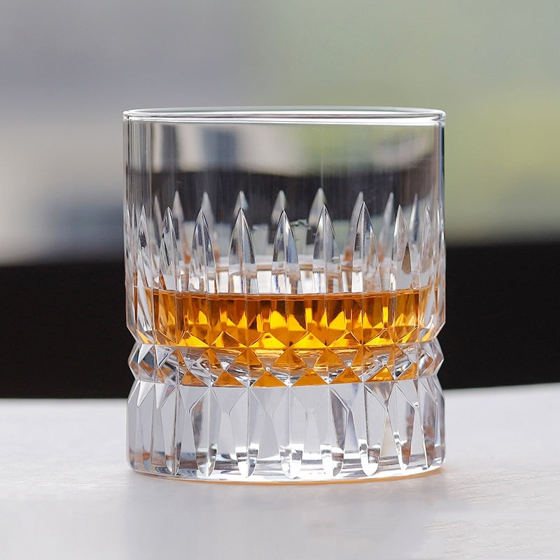 🎁 Carved Lead-free Crystal Glass Whisky Tumbler (100% off)