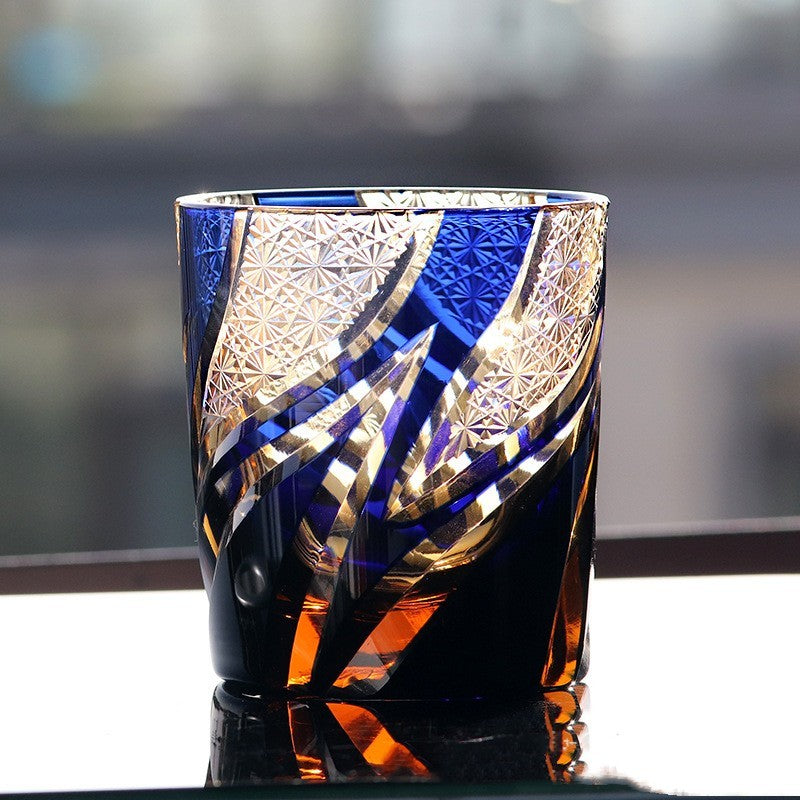 🎁 Carved Lead-free Crystal Glass Whisky Tumbler (100% off)