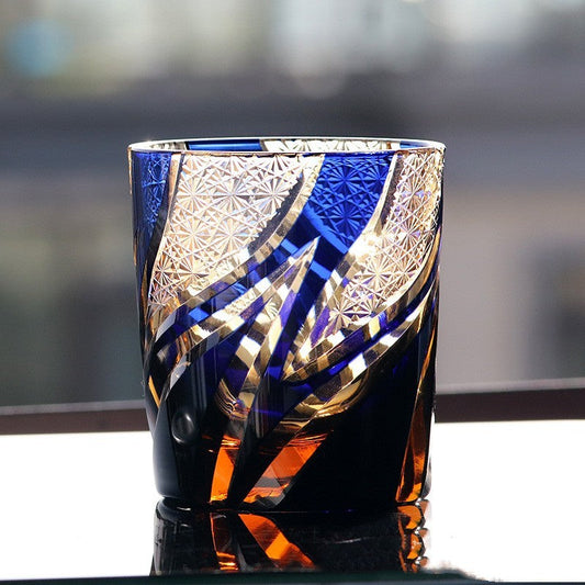 🎁 Carved Lead-free Crystal Glass Whisky Tumbler (100% off)