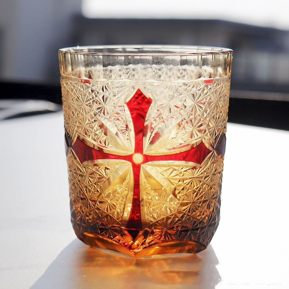 🎁 Carved Lead-free Crystal Glass Whisky Tumbler (100% off)