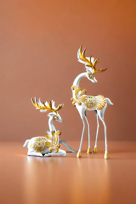 Golden And Silver Deer Set 27*11*4