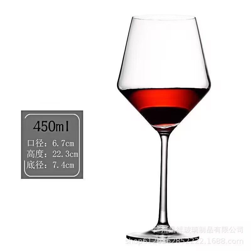 Jingxiang Red Wine Cup Home Crystal Glass Hump Goblet European Style Good-looking Burgundy Wine Glass
