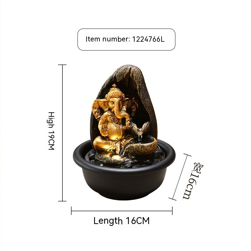 🎁 Small Desktop Buddha Statue Make A Fortune As Endless As Flowing Water Ornaments (100% off)