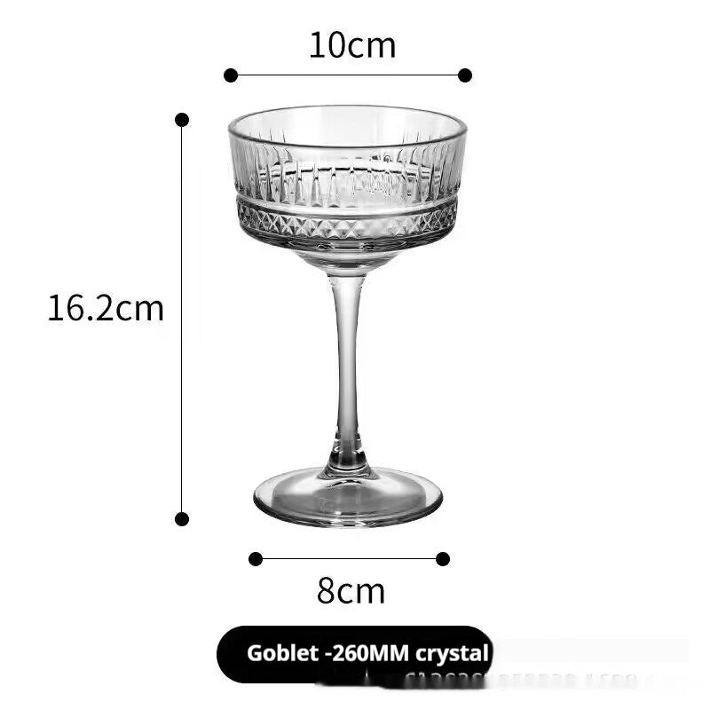 Jingxiang Red Wine Cup Home Crystal Glass Hump Goblet European Style Good-looking Burgundy Wine Glass