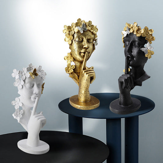 🎁 Silence Is Gold Creative Abstract Statue (100% off)