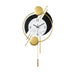 Golden Double Circle Ring Clock 16*28