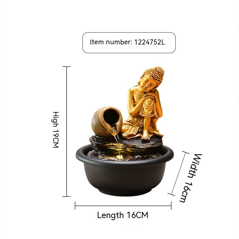 🎁 Small Desktop Buddha Statue Make A Fortune As Endless As Flowing Water Ornaments (100% off)