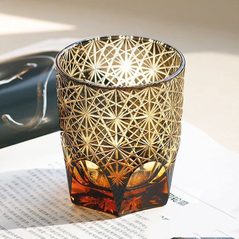 🎁 Carved Lead-free Crystal Glass Whisky Tumbler (100% off)