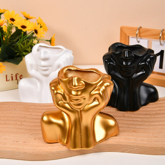 🎁 Resin Vase Human Body Shape Home Decoration Art Vase (100% off)