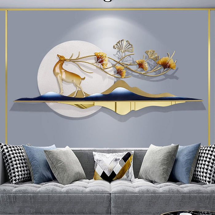 Golden Deer Wall Decor 22*55