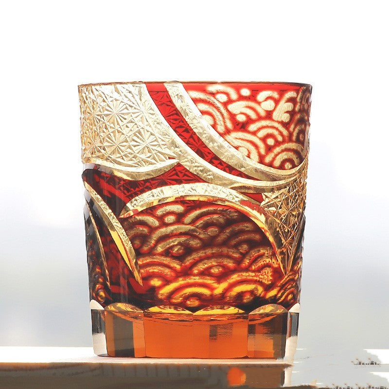 🎁 Carved Lead-free Crystal Glass Whisky Tumbler (100% off)